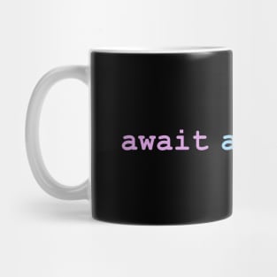 await adventure Dark Mode Mug